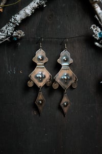 Image 2 of Anthropomorphic brass earrings