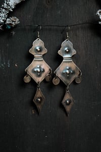 Image 4 of Anthropomorphic brass earrings