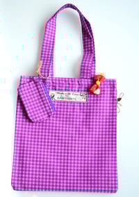 Image 2 of Retro Purple Tote Bag