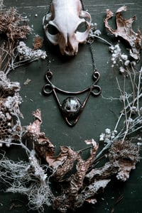 Image 1 of Found in the Ground copper and skull necklace