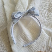 Image 1 of Swiss Dot Sky Headband 