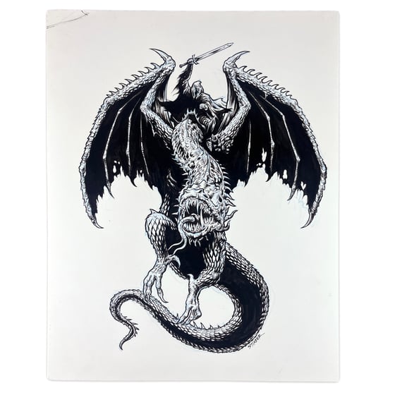 Image of Black Rider - Original Ink Drawing