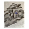 handprinted 100% linen tea towel ~Slither
