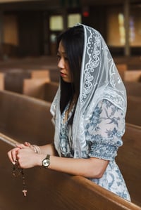 Image 1 of Mary's Grace Veil (White)