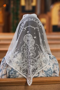 Image 2 of Mary's Grace Veil (White)