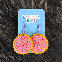 Image 1 of Hundreds and Thousands Biscuit Earrings 