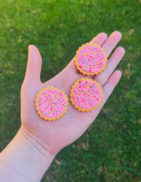 Image 3 of Hundreds and Thousands Biscuit Earrings 