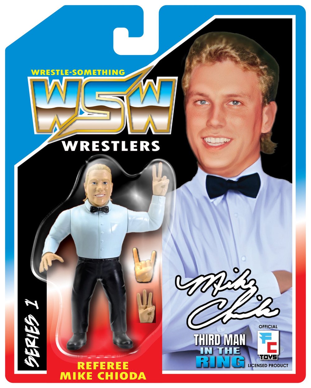  *pre order* REFEREE MIKE CHIODA WRESTLE-Something Wrestlers series 1 VARIANT retro card