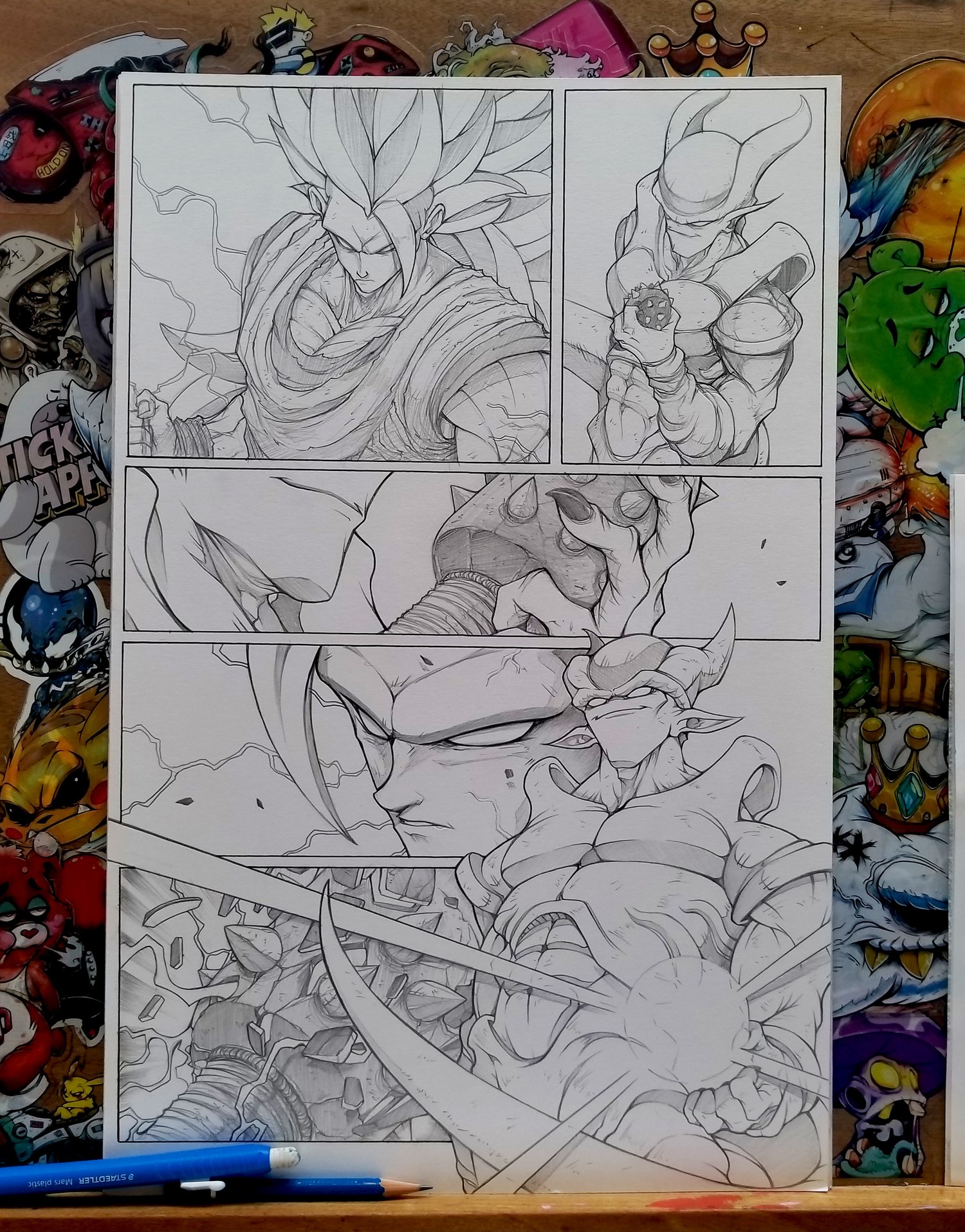 Image of DRAGON BALL Z TRIBUTE COMIC PAGE 3 SIGNED
