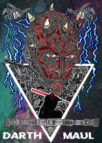 Ornate Darth maul heavyweight prints