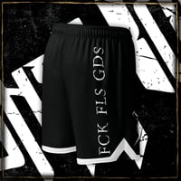 Image 2 of White Logo Unisex mesh shorts