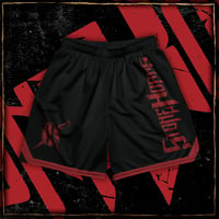 Image 3 of Red Logo Unisex mesh shorts