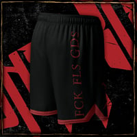 Image 2 of Red Logo Unisex mesh shorts