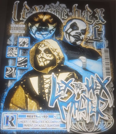 Image of LEX THE HEX MASTER : SHADOW SNUFF COLLAGE T shirt