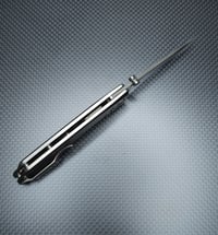 Image 3 of Real Steel Luna Boost Framelock Gray Titanium Folding N690 Pocket Knife