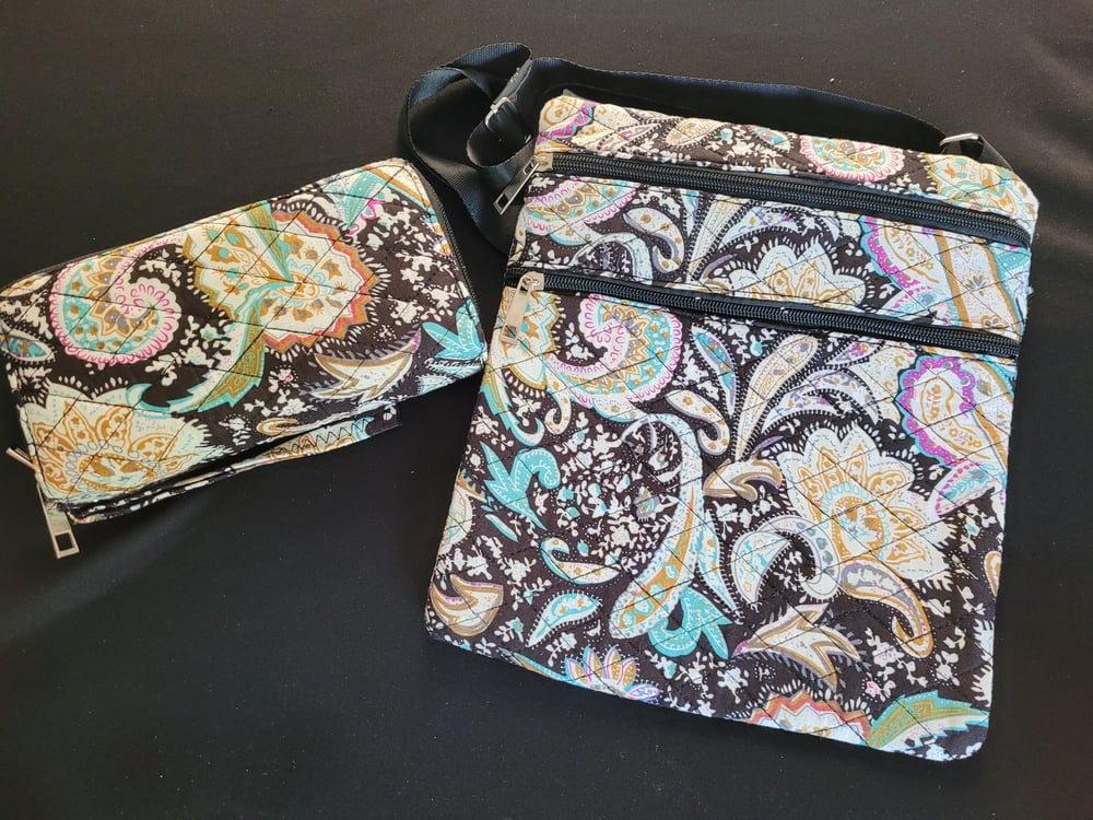 Pattern Style Crossbody and Wallet Sets 