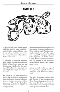 Image 2 of The Best of the Yellow Springs Police Report 1985 - 2003 (Edited x Julia Dzwonkoski & Kye Potter)