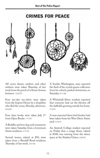 Image 3 of The Best of the Yellow Springs Police Report 1985 - 2003 (Edited x Julia Dzwonkoski & Kye Potter)