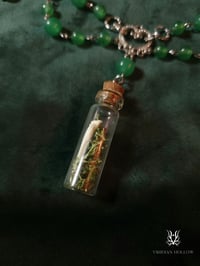 Image 2 of Aventurine Beaded Bone & Moss Necklace