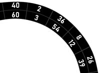 Image 14 of CANVAS COUNTER TRAINING AID - DOUBLE & TREBLES (PLEASE READ DERSCRIPTION) 