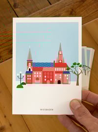 Image 1 of Postkarte Wiesbaden Stadtansicht