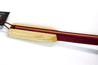 Image 5 of Mini Handcrafted Exotic Wood Backscratcher, Purple Heart Back Scratcher, Maple accents, Gift for Mom