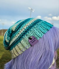 Image 2 of Slouch Beanie - Polar Sparkle 