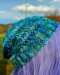 Image 2 of Slouch Beanie - Seaglass 