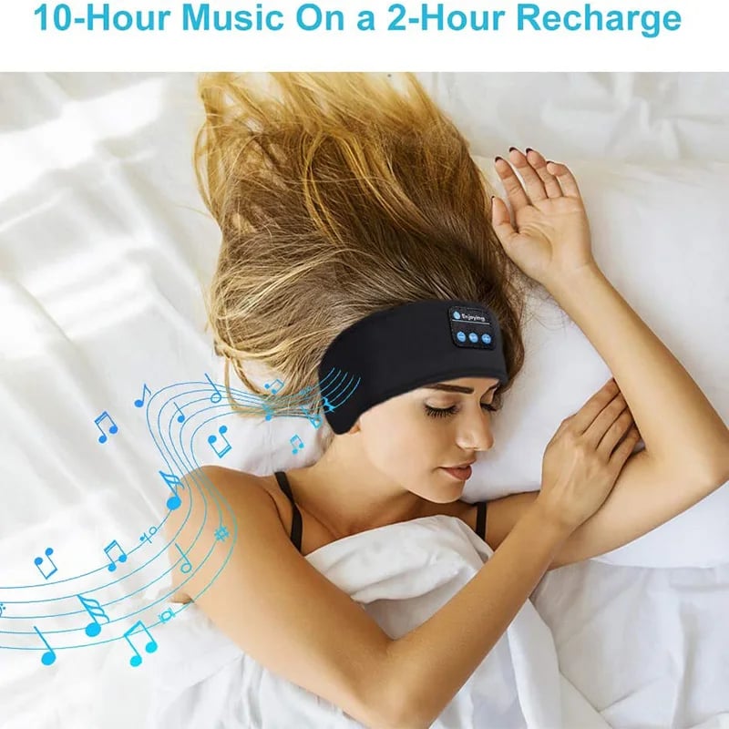 Wireless Bluetooth Headset Use At Work Sports Fitness Sleep Headband For Elastic Wireless Music 