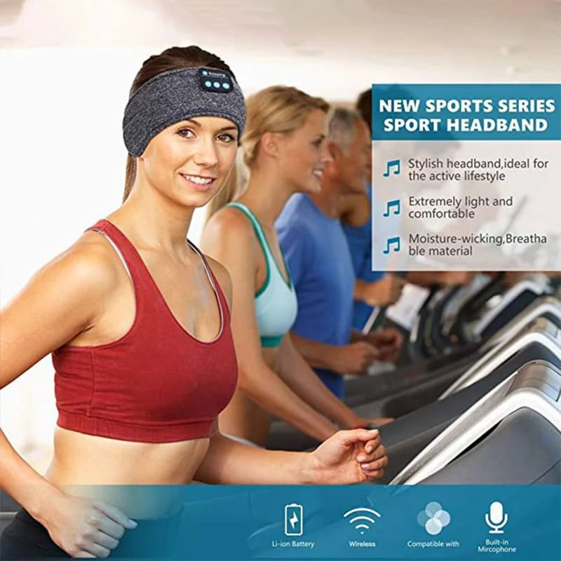 Wireless Bluetooth Headset Use At Work Sports Fitness Sleep Headband For Elastic Wireless Music 