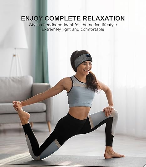 Wireless Bluetooth Headset Use At Work Sports Fitness Sleep Headband For Elastic Wireless Music 