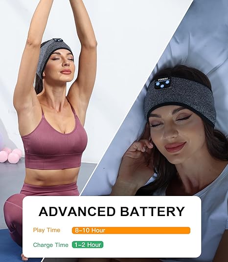 Wireless Bluetooth Headset Use At Work Sports Fitness Sleep Headband For Elastic Wireless Music 