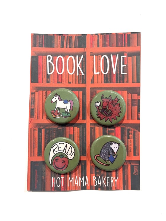 Image of Book Love Buttons