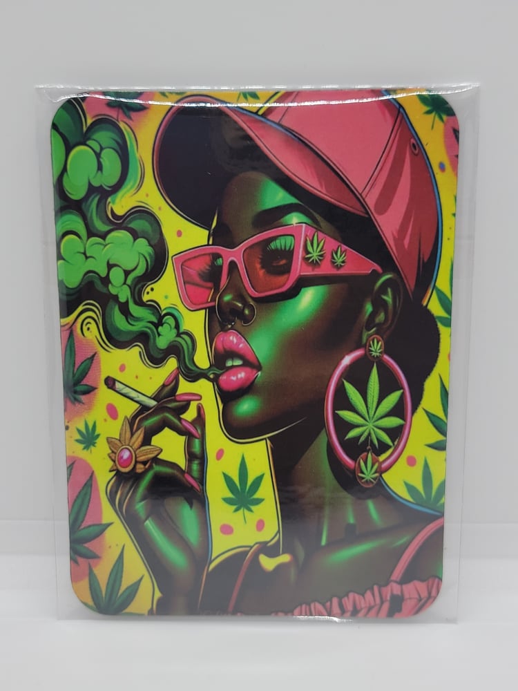 Image of Pop Art Weed Girlie Magnet
