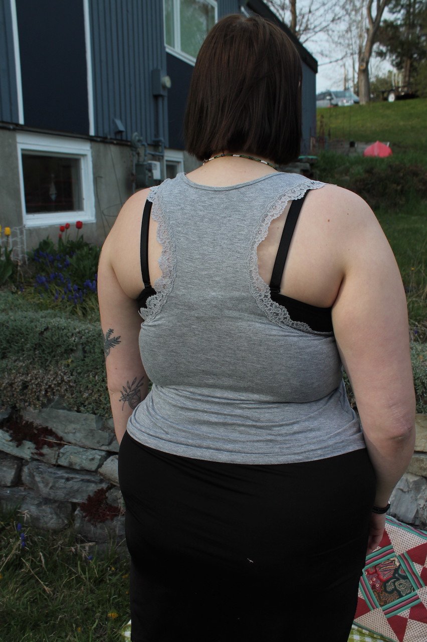 Image of Gray Lace Bear Tank