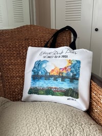 Image 3 of WHITE ROCK PIER LARGE TOTE BAG