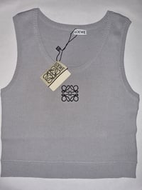 Image 2 of "L" knit cropped vest 