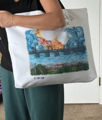 Image 4 of WHITE ROCK PIER LARGE TOTE BAG