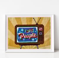 Image 2 of I hate people needlepoint kit 