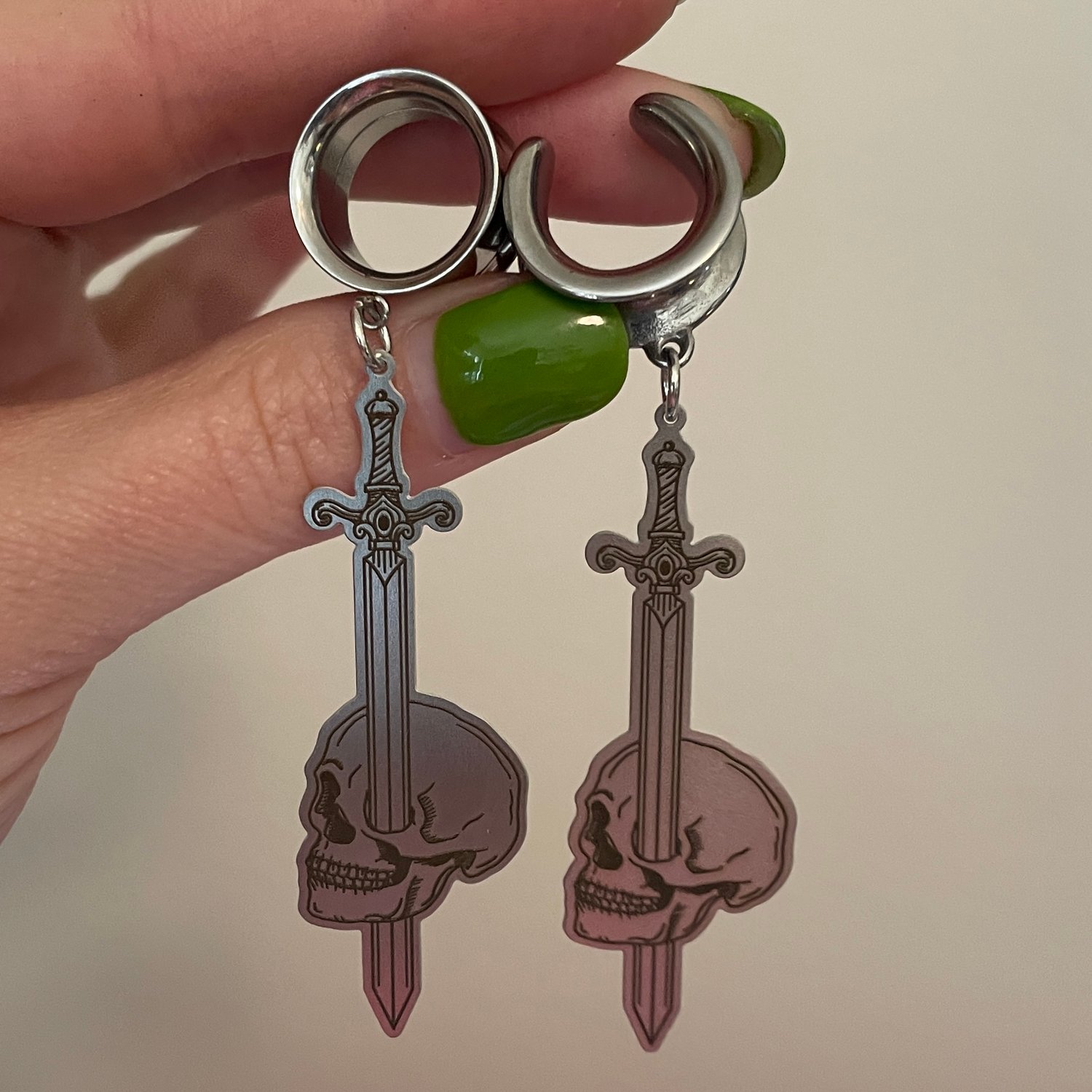 Image of Skull Sword Dangles (sizes 2g-2")