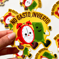Image 1 of No Gasto, Invierto - Sticker Waterproof