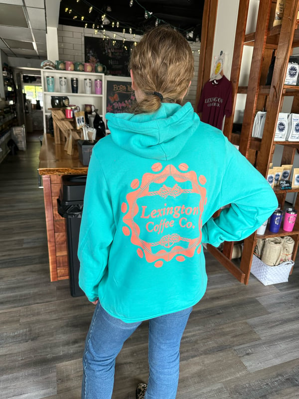 Image of Aqua Lexington Coffee Co Hoodies