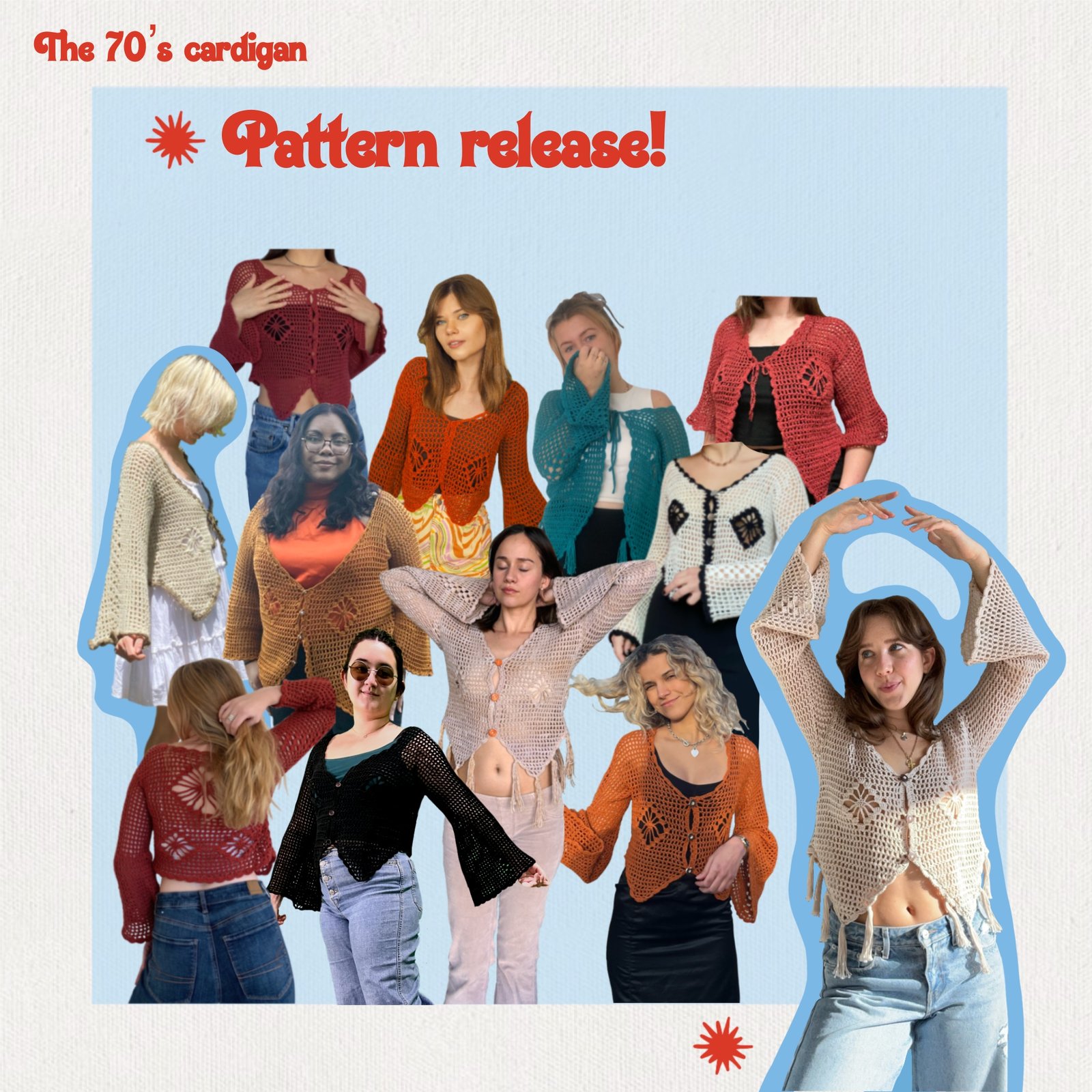 70's Cardigan Pattern | urthbymorg 70's Cardigan Pattern | urthbymorg