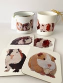 Rocket & Co. Guinea Pig mugs and coasters 