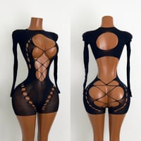 Image 1 of Exotic Long Sleeve Romper 