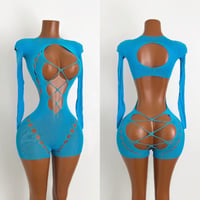 Image 3 of Exotic Long Sleeve Romper 