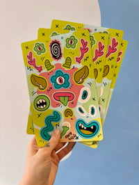 Alien Face-Maker Sticker Sheet