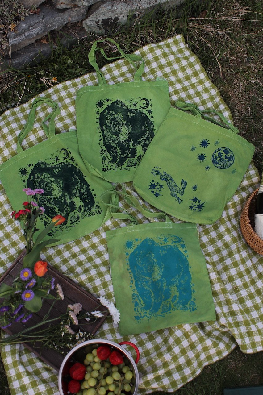 Image of Spring Green Tote Bags