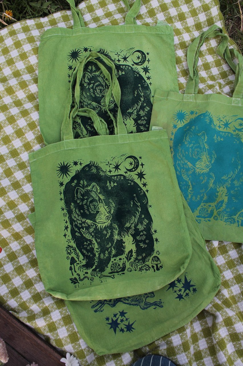 Image of Spring Green Tote Bags