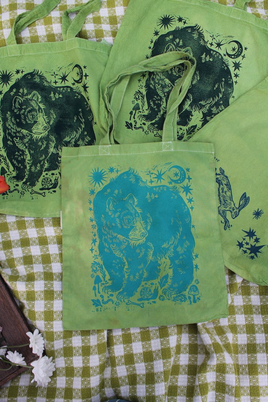 Image of Spring Green Tote Bags